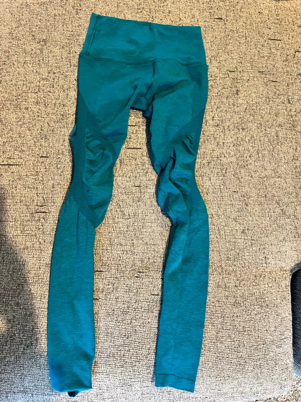 Alphalete Teal High-Waist Seamless Leggings